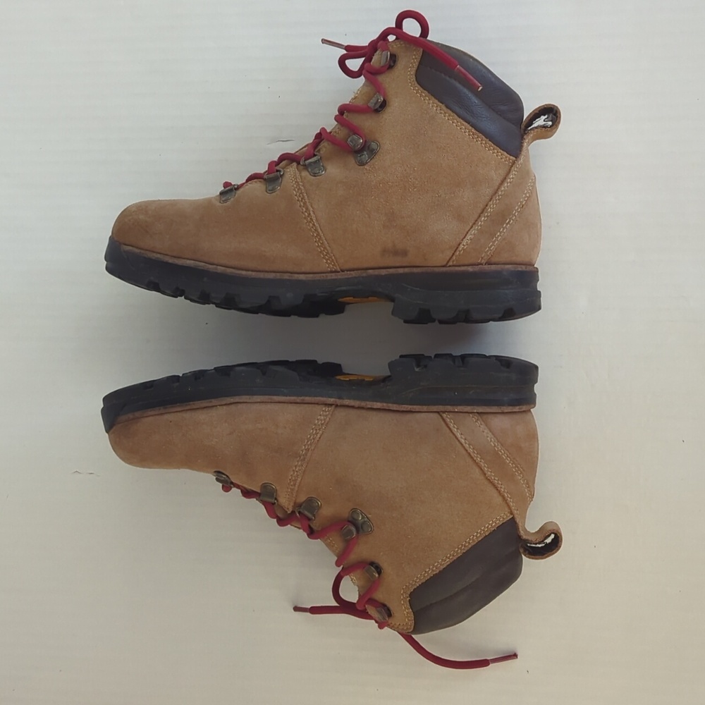 L.L. Bean Suede Waterproof Vibram Tek 2.5 Retro Hiking Boots 9.5M Brown Lace Up - Picture 14 of 16